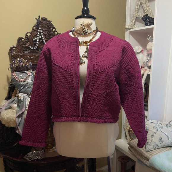 Soft Surroundings Jackets & Blazers - NWT Soft Surroundings 3x Quilted Purple Bolero Jacket fits like a 22W